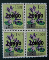 Rép. CONGO 1964 : N° 534 -cu ** ; CAT : 40,00€   Curiosité  Surcharge Renversée - Ungebraucht