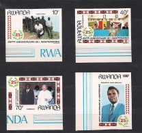 Rwanda Ruanda 1987 OCBn° 1301-1304 *** MNH ND Ongetand  Cote 27,50 Euro - Neufs