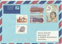 South Africa Cover Sent Air Mail To Germany 12-1-2007 With A Lot Of Stamps - Briefe U. Dokumente