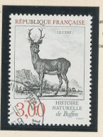 VARIÉTÉ- N°2540 Obl -CERF - 3 LETTRES DE REPUBLIQUE NOIRES - Gebraucht