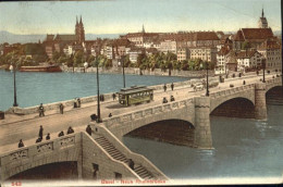 10959269 Basel BS Rheinbruecke Strassenbahn Basel BS - Sonstige & Ohne Zuordnung