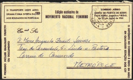 Aerogramme/ Aerograma Militar - Mozambique > Carnaxide, Portugal -|- Postmark - Serv. Postal Militar 4, 1972 - Storia Postale
