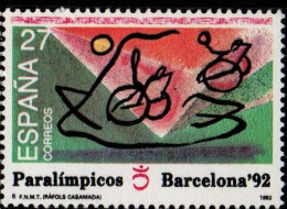 Spain 1992 Paralimpics Barcellona 1 Value MNH Wheelchair Tennis - Handisport