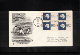 USA 1971 Antarctica - 10th Anniversary Of Antarctic Treaty FDC - Traité Sur L'Antarctique