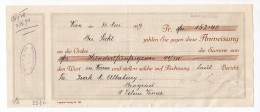 1929. AUSTRIA,VIENNA,HAHN & CO. CHEQUE TO ISAK ALBAHARI,JUDAICA,BELGRADE,SERBIA - Cheques & Traverler's Cheques