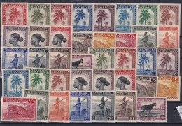 BELGISCH CONGO 1942-43 - MNH - Mi 204U-244U - Unperforated - Ungebraucht