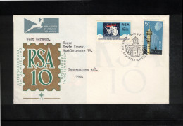 South Africa 1971 Antarctica - 10th Anniversary Of The Antarctic Treaty FDC - Traité Sur L'Antarctique