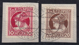 AUSTRIAN OCCUPATION OF ITALY 1916 - Canceled - ANK 51, 52 - Oblitérés