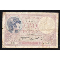 FAY 03/11 - 5 FRANCS VIOLET - 12/01/1927 - PICK 72 - TB - 5 F 1917-1940 ''Violet''