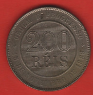 BRAZIL - 200 REIS 1889 - Brasile