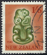 NEW ZEALAND 1960 1/6 Olive-Green & Orange-Brown, "Tiki" SG793 FU - Gebruikt