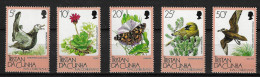 Tristan Da Cunha 1986 MiNr. 412 - 416 Inaccessible Island  Birds, Butterfies, Flowers  5v  MNH** 7.50€ - Albatros