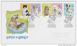 Australia 2004 Cats & Dogs FDC - Marcophilie