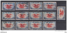 U.S.A.:  1938  AIR  MAIL  EAGLE  -  6 C. USED  STAMPS  -  REP.  13  EXEMPLARY  -  YV/TELL. 24 - 1a. 1918-1940 Afgestempeld