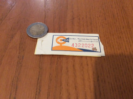 Ticket De Transport ** (bus) "go Bus The Only Way To Travel" Egypte - World