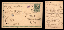 Antichi Stati Italiani - Lombardo Veneto - Territori Italiani D'Austria - Cloz (viola) - Cartolina Postale Per Cles Del  - Autres & Non Classés