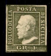 Antichi Stati Italiani - Sicilia - 1859 - 1 Grano (5) - Pos. 75 - Gomma Originale - Diena - Otros & Sin Clasificación