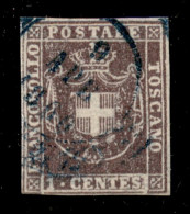 Antichi Stati Italiani - Toscana - 1860 - 1 Cent (17) Usato - Fiecchi + Cert. AG (1.500) - Otros & Sin Clasificación