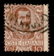 Regno - Vittorio Emanuele III - 1901 - 10 Cent Floreale (71 Varietà) - Formato Ridotto (21x22) - Usato - Non Catalogato - Autres & Non Classés