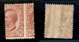 Regno - Vittorio Emanuele III - 1906 - 10 Cent Leoni (82na) Con Dentellatura Verticale Spostata A Destra - Gomma Integra - Autres & Non Classés