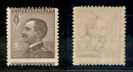 Regno - Vittorio Emanuele III - 1908 - 40 Cent Michetti (84me - Varietà) Con Dentellatura Spostata In Basso (2 Mm.) - Go - Autres & Non Classés