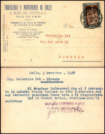 Regno - Vittorio Emanuele III - 30 Cent Filiberto (228) - Cartolina Da Colle A Firenze Del 10.11.28 (120) - Autres & Non Classés