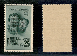 C.L.N. - Imperia - 1945 - 25 Cent Bandiera (13d) Senza Trattini - Gomma Integra - Other & Unclassified