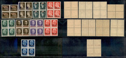 Occupazioni II Guerra Mondiale - Montenegro - 1941 - Soprastampati (15/23) - Serie Completa In Quartine - Gomma Integra  - Altri & Non Classificati