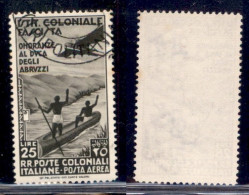 Colonie - Emissioni Generali - 1934 - 25 Lire Duca Abruzzi (30) - Usato (300) - Otros & Sin Clasificación