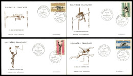 OLTREMARE - POLINESIA FRANCESE - 1966 - II Giochi Del Sud Pacifico (63/66) - 4 FDC 15.12.66 - Sonstige & Ohne Zuordnung