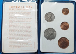 Gran Bretagna  Elisabetta II (dal 1952) Serie 5 Valori FDC "prime Monete Decimali Vari Metalli (K125 - Mint Sets & Proof Sets