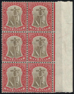 **/* 1905-08, 1 P Rot/grau, Obere 2 Werte Gefalzt, Mi. 22 SG 25 / 138,- - Montserrat