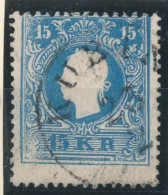 1858. Typography With Embossed Printing 15kr, KUBIN - ...-1867 Prephilately