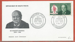 CHURCHILL HAUTE VOLTA FDC DE 1966 - Sir Winston Churchill