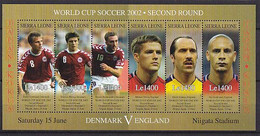 Soccer World Cup 2002 - SIERRA LEONE - Sheet MNH - 2002 – Corea Del Sud / Giappone