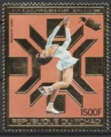 Tchad 1983, Winter Olympic Games In Sarajevo, Skating, 1val Gold - Kunstschaatsen