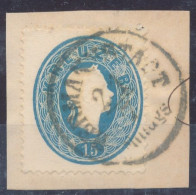 1861. Typography With Embossed Printing 15kr, HERMANNSTADT - ...-1867 Prephilately