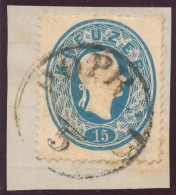 1861. Typography With Embossed Printing 15kr, POPRAD - ...-1867 Prephilately