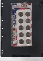 Baisse De Prix USA - Lot 10 Pièces 1/4 Dollar Série State Quarters D + P  2002 NEUF/UNC - 1999-2009: State Quarters