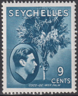 1945 Seychellen (...-1976) ° Mi:SC 127, Sn:SC 131, Yt:SC 135, Coco-de-Mer Palm, King George VI Definitives (1) - Seychelles (...-1976)