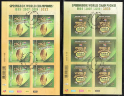 South Africa - 2023 Rugby World Cup Champions Sheet Set (o) - Oblitérés