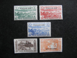 Nouvelles-Hébrides: TB  Série Timbres-Taxe N° 41 Au N° 45, Neufs XX. - Strafport