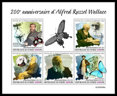 GUINEA REP. 2023 MNH Alfred Russel Wallace M/S – OFFICIAL ISSUE – DHQ2403 - Natur