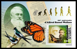DJIBOUTI 2023 MNH Alfred Russell Wallace S/S – OFFICIAL ISSUE – DHQ2403 - Natuur