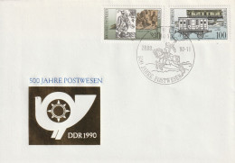 Ersttagsbrief "500 J. POSTWESEN" Mit MiNr. 3354 + 3357 Mit Ersttagsstempel 1085 BERLIN 28.08.90-11 - 1981-1990