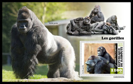 DJIBOUTI 2023 MNH Gorillas S/S – IMPERFORATED – DHQ2403 - Gorilles