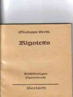 Rigoletto : Oper In 4 Aufz. - Música