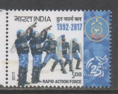 INDIA , 2017, MNH, POLICE, RAPID ACTION FORCE,  1v - Polizia – Gendarmeria