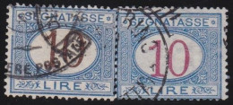 Italy   .  Y&T   .     Taxe  18/19     .   O      .    Cancelled - Postage Due