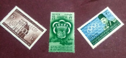 EGYPT 1951 , Complete SET Of The FIRST Mediterranean Olympics Games - Alexandria,  MNH, - Unused Stamps